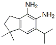 1H-Indene-4,5-diamine,  2,3-dihydro-1,1-dimethyl-6-(1-methylethyl)- Struktur