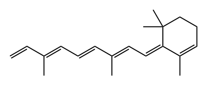 全反式 - 脱水视黄醇,1224-78-8,结构式