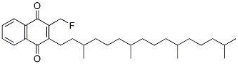 2-(fluoromethyl)-3-phytyl-1,4-naphthoquinone 化学構造式