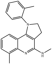 122456-37-5 1-(2-methylphenyl)-4-methylamino-6-methyl-2,3-dihydropyrrolo(3,2-c)quinoline