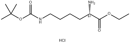 ETHYL 6-N-BOC-D-LYSINATE HCL
 Struktur