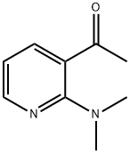 1-[2-(二甲基氨基)吡啶-3-基]乙酮 结构式