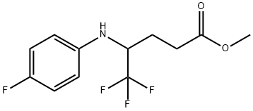 Methyl 5,5,5-trifluoro-4-(4-fluorophenylaMino)pentanoate 结构式