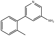 5-(邻甲苯基)吡啶-3-胺,1224740-81-1,结构式