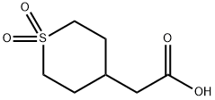(1,1-dioxidotetrahydro-2H-thiopyran-4-yl)acetic acid(SALTDATA: FREE) Structure