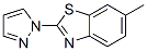 Benzothiazole, 6-methyl-2-(1H-pyrazol-1-yl)- (9CI) 化学構造式