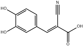 2-Propenoic acid, 2-cyano-3-(3,4-dihydroxyphenyl)-, (2E)- (9CI) 化学構造式