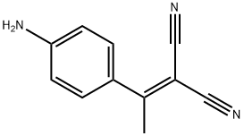 2-[1-(4-氨基苯基)亚乙基]丙二腈,122520-80-3,结构式