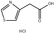 2-(4-噻唑基)乙酸盐酸盐,1225286-62-3,结构式