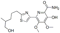 122535-55-1 (-)-3-Hydroxy-6-[2-(5-hydroxy-4-methylpentyl)-4-thiazolyl]-4,5-dimethoxy-2-pyridinecarboxamide