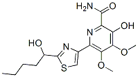 (+)-3-Hydroxy-6-[2-(1-hydroxypentyl)-4-thiazolyl]-4,5-dimethoxy-2-pyridinecarboxamide|