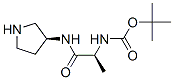 TERT-BUTYL {(S)-1-METHYL-2-OXO-2-[(S)-PYRROLIDIN-3-YLAMINO]ETHYL}CARBAMATE,122536-66-7,结构式