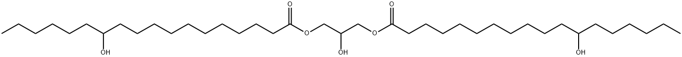 ジ-ヒドロキシステアリン酸グリセリル 化学構造式