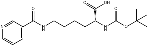 BOC-D-LYS(NICOTINOYL)-OH Structure