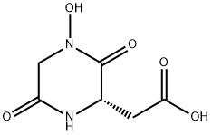 2-Piperazineaceticacid,4-hydroxy-3,6-dioxo-,(S)-(9CI) Struktur