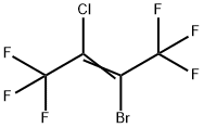 2-ブロモ-3-クロロヘキサフルオロ-2-ブテン 化学構造式
