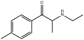 (RS)-2-ethylamino-1-(4-methylphenyl)propan-1-one Struktur