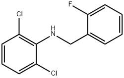 2,6-Dichloro-N-(2-fluorobenzyl)aniline, 97% Structure
