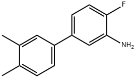 [1,1'-Biphenyl]-3-aMine, 4-fluoro-3',4'-diMethyl-,1225710-08-6,结构式