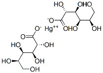 ビス(D-グルコナト)水銀(II) 化学構造式