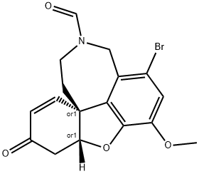 4a,5,9,10,11,12-hexahydro-1-bromo-3-methoxy-11-formyl-6H-benzofuro[3a,3,2-ef
][2]benzazepin-6-one|4A,5A,10,11,12-六氢-1-溴-3-甲氧基-11-甲酰-6-氢-苯并呋喃〔3A,2,2-EF〕苯并氮杂卓-6-酮