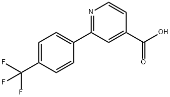 2-[(4-Trifluoromethyl)phenyl]isonicotinic acid 化学構造式