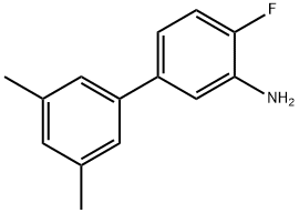 [1,1'-Biphenyl]-3-aMine, 4-fluoro-3',5'-diMethyl-,1225954-54-0,结构式