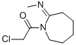 2H-Azepin-2-imine, 1-(chloroacetyl)hexahydro-N-methyl- (9CI) Structure