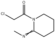 2-Piperidinimine, 1-(chloroacetyl)-N-methyl- (9CI) 化学構造式