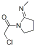 2-Pyrrolidinimine, 1-(chloroacetyl)-N-methyl- (9CI) Struktur