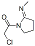 2-Pyrrolidinimine, 1-(chloroacetyl)-N-methyl- (9CI) Structure