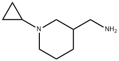 N-(piperidin-3-ylmethyl)cyclopropanamine 化学構造式