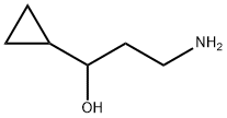 3-Amino-1-cyclopropylpropan-1-ol 化学構造式
