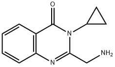 2-(aMinoMethyl)-3-cyclopropyl-3,4-
dihydroquinazolin-4-one hydrochloride 结构式