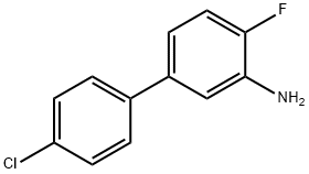 [1,1'-Biphenyl]-3-aMine, 4'-chloro-4-fluoro- Structure