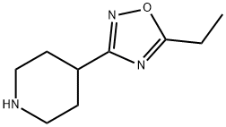 5-乙基-3-(哌啶-4-基)-1,2,4-恶二唑 结构式