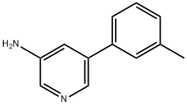5-(M-甲苯基)吡啶-3-胺, 1226158-54-8, 结构式