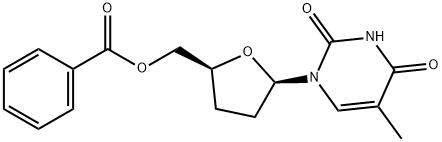 5'-O-benzoyl-3'-deoxythymidine Structure