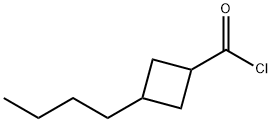 Cyclobutanecarbonyl chloride, 3-butyl- (9CI) Structure