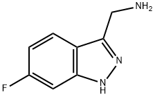 (6-氟-1H-吲唑-3-基)甲胺 结构式