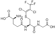 S-(1,2-dichloro-3,3,3-trifluoro-1-propenyl)glutathione 化学構造式