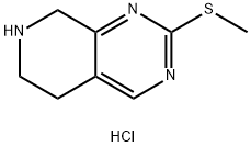 2-(Methylthio)-5,6,7,8-tetrahydropyrido[3,4-d]pyrimidine Hydrochloride Struktur