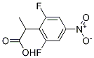 2-(2,6-二氟-4-硝基苯基)丙酸, 1226776-82-4, 结构式