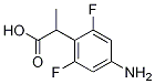2-(4-aMino-2,6-difluorophenyl)propanoic acid Structure