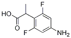 2-(4-aMino-2,6-difluorophenyl)propanoic acid Struktur