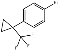 1-Bromo-4-(1-trifluoromethyl-cyclopropyl)-benzene 化学構造式