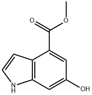 6-羟基-1H-吲哚-4-羧酸甲酯 结构式