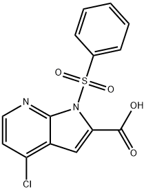 4-chloro-1-(phenylsulfonyl)-1H-pyrrolo[2,3-b]pyridine-2-carboxylic acid|4-氯-1-(苯磺酰基)-1H-吡咯[2,3-B]吡啶-2-羧酸