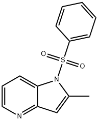 2-甲基-1-(苯磺酰基)-1H-吡咯并[3,2-B]吡啶,1227269-12-6,结构式