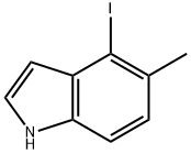 1H-Indole, 4-iodo-5-Methyl- Struktur